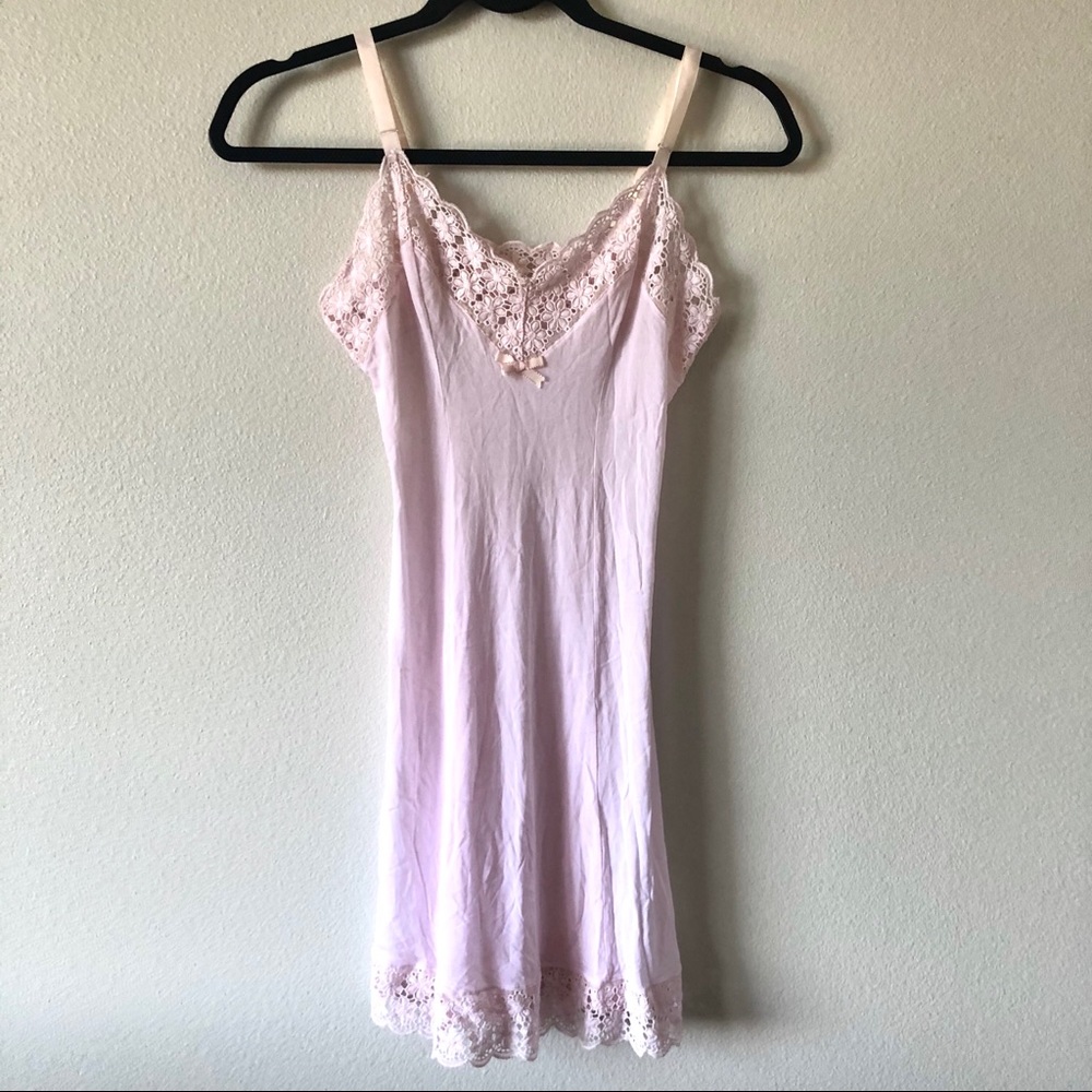 Pink Lace Cami Nightgown
